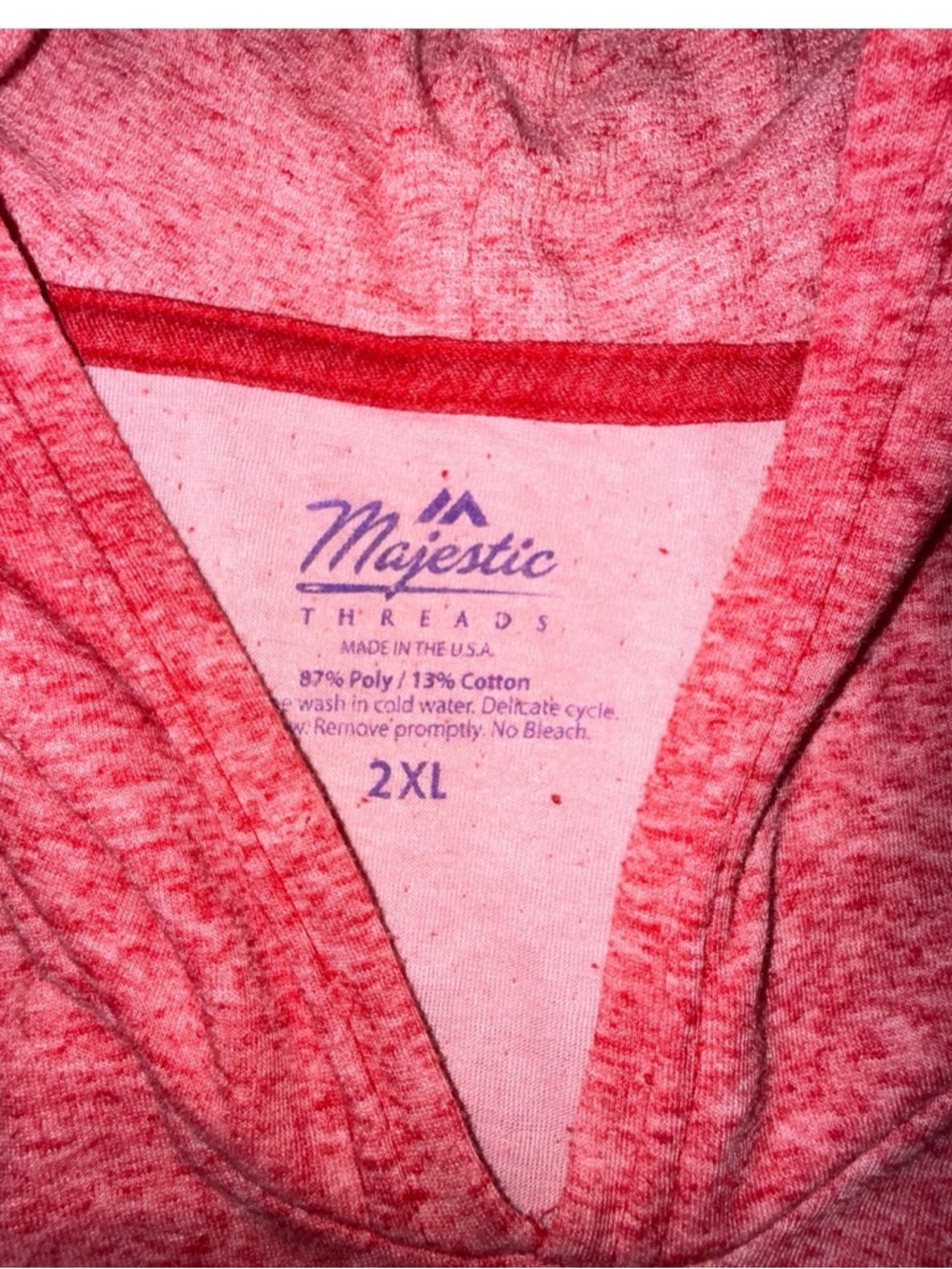 NWT MAJESTIC THREADS KC Chiefs Super Bowl LVII Retro Pullover - Women’s Red 2XL - Picture 8 of 11